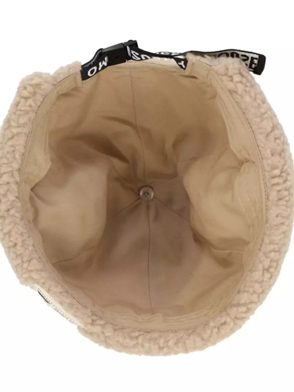 Tokyo Disney Resort Mickey Fluffy Beige Ear Cap Hat 58cm Japan NWT